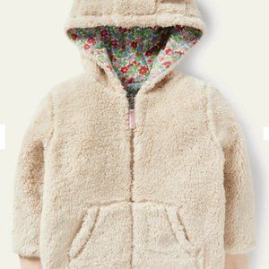 Boden kids Cosy Borg Reversible Hoodie
